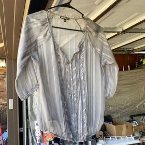 Express Gray blouse